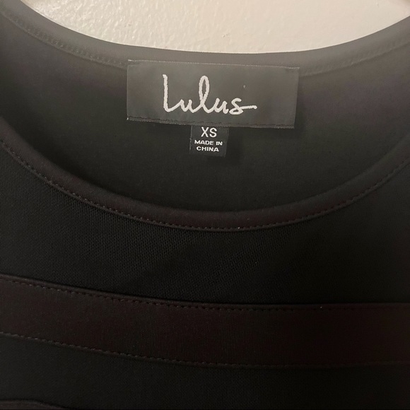 LULU’S Sheer Determination Black Mesh Skater Dress - Picture 13 of 16